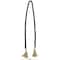 80" Bohemian Mango Wood Beads with Tassels Garland